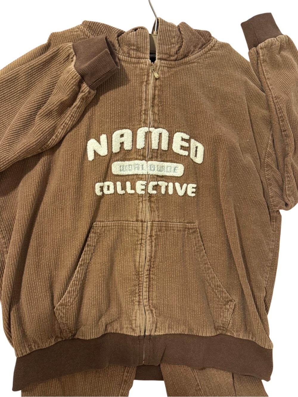 Named Collective Corduroy Sweater Set - Brown